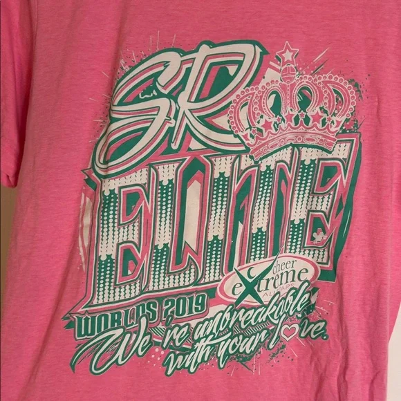 SENIOR ELITE 2019 Bella Canvas Pink Graphic Tee - Picture 1 of 3
